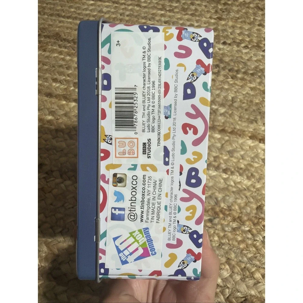 Bluey Tin Pencil Case Box, School Supplies Or Lunch Box New